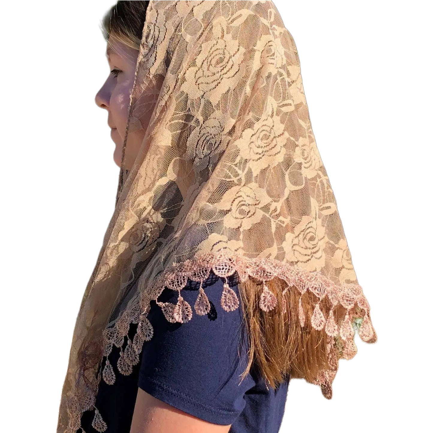 Veil ~ St. Claire of Assisi - BEIGE