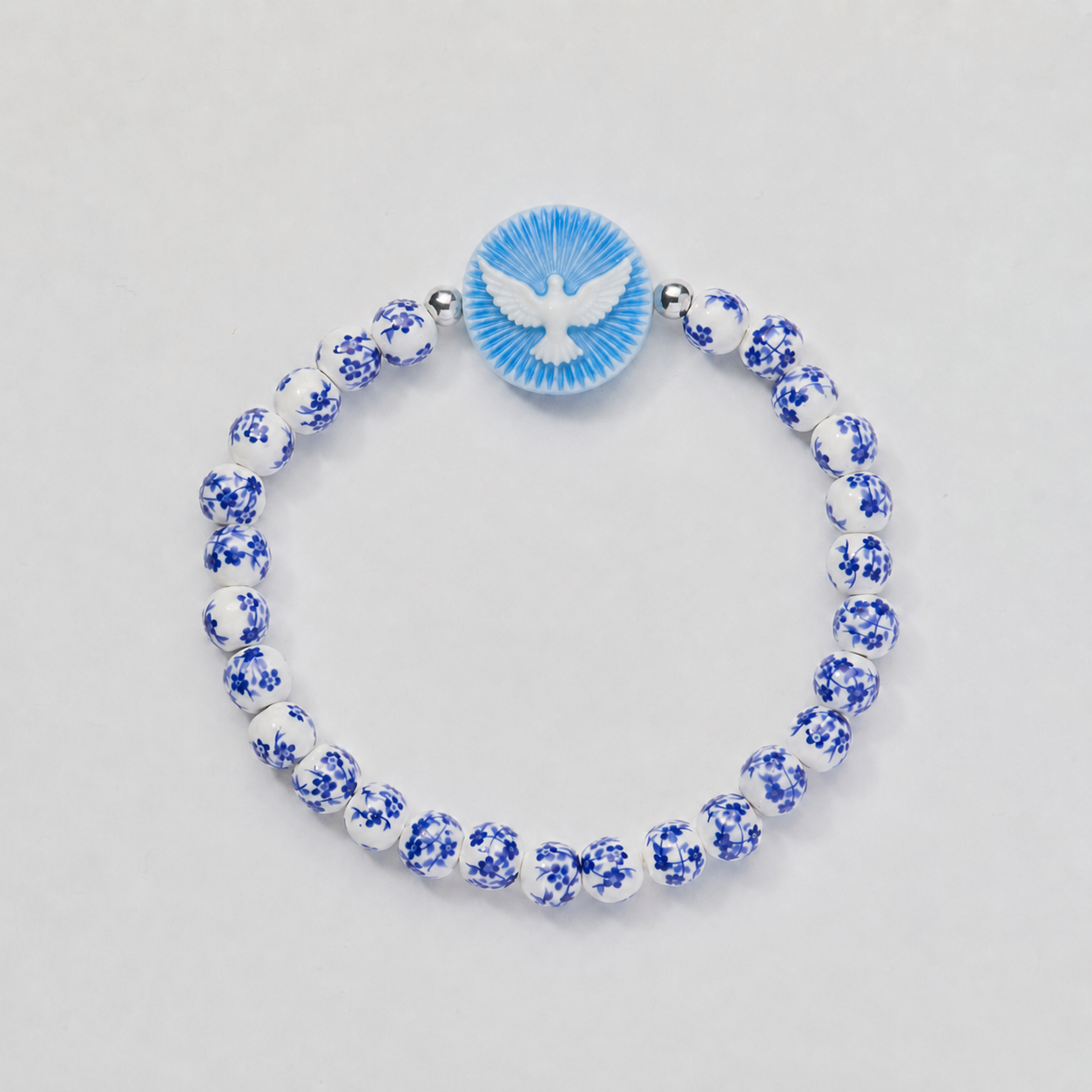 Holy Water Dove Cameo Bracelet