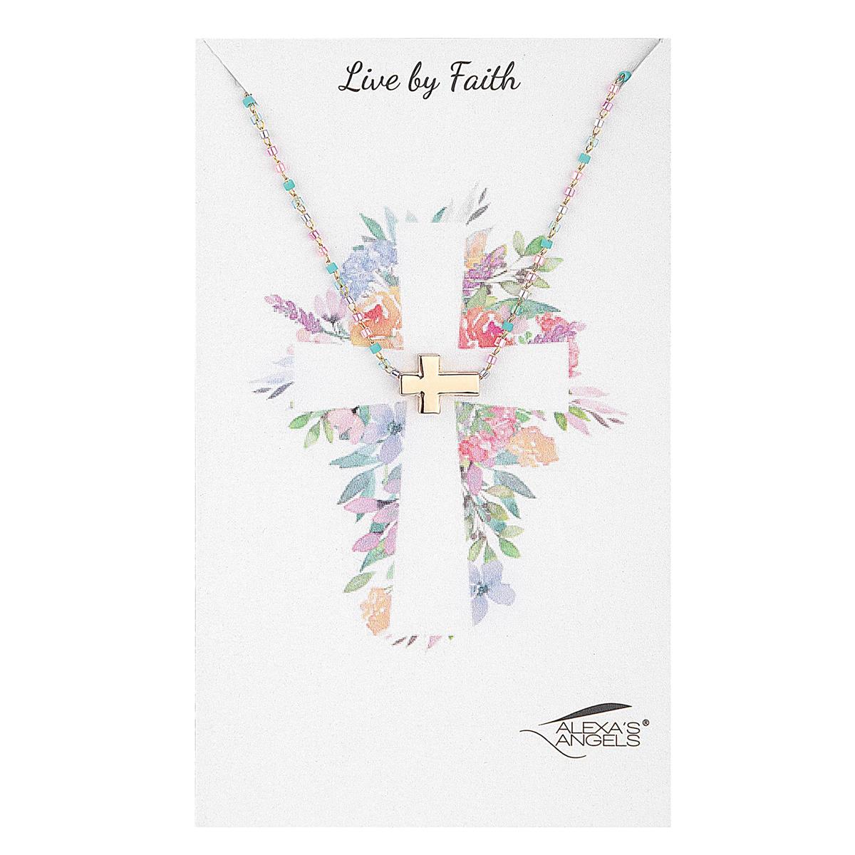Child Side Cross Necklace