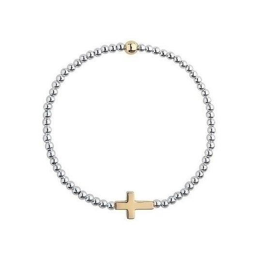 All Day Two-Tone Stretch Bracelet
