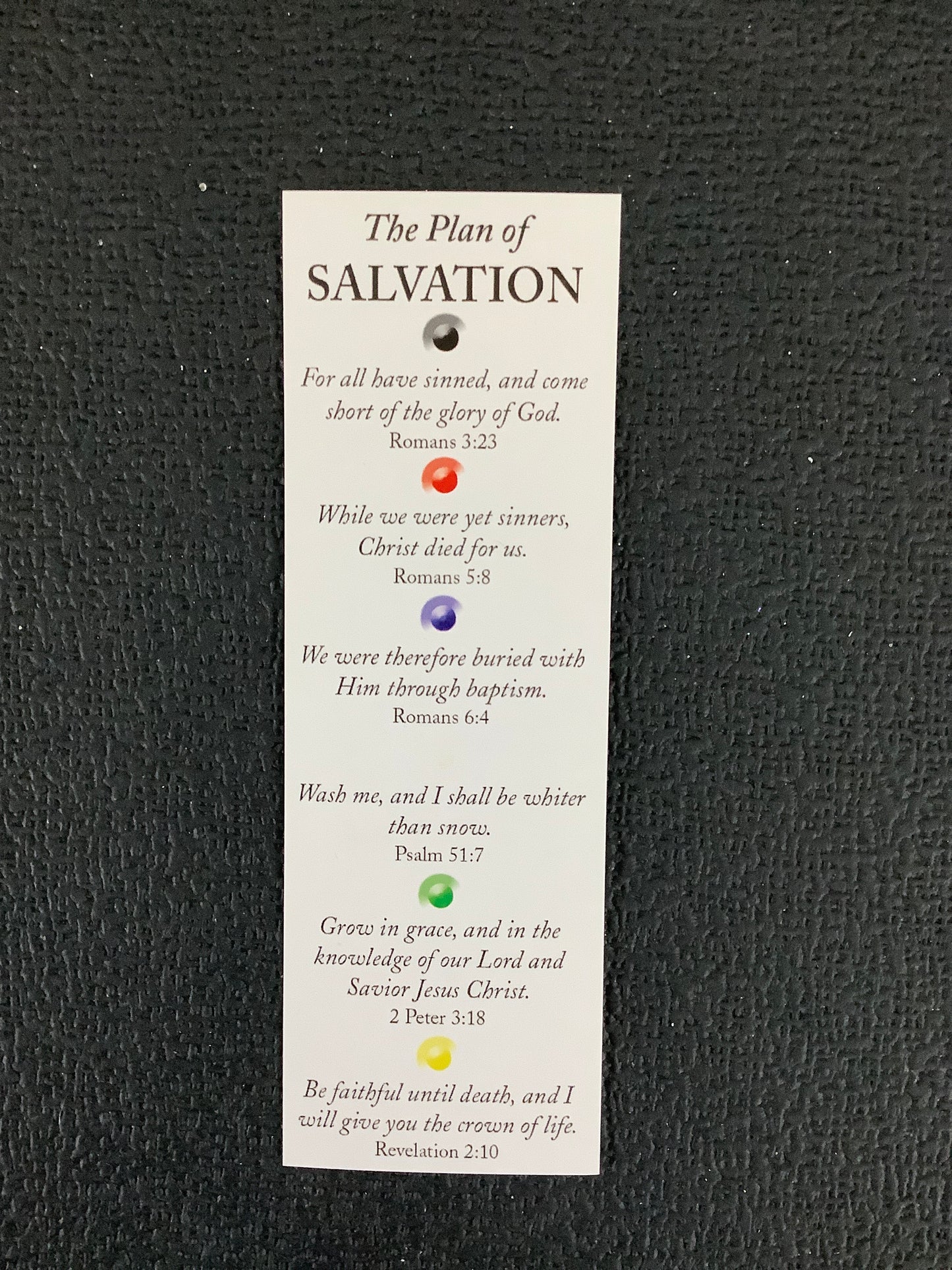 The Plan of Salvation Bookmark