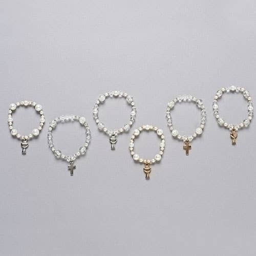 Communion Chalice/Cross Bracelets, Assorted