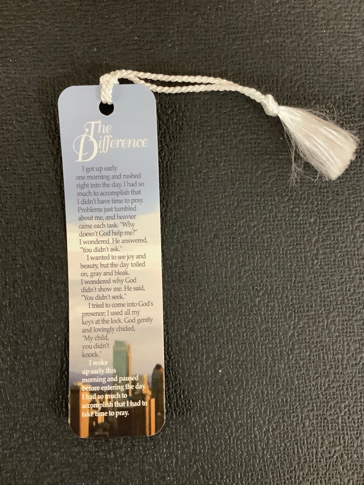 The Difference Tassle Bookmark