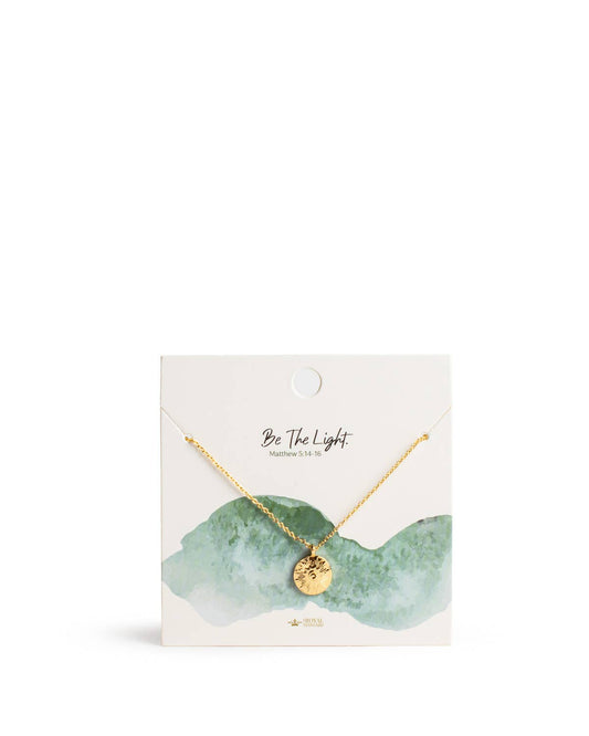 Be The Light Necklace   Gold