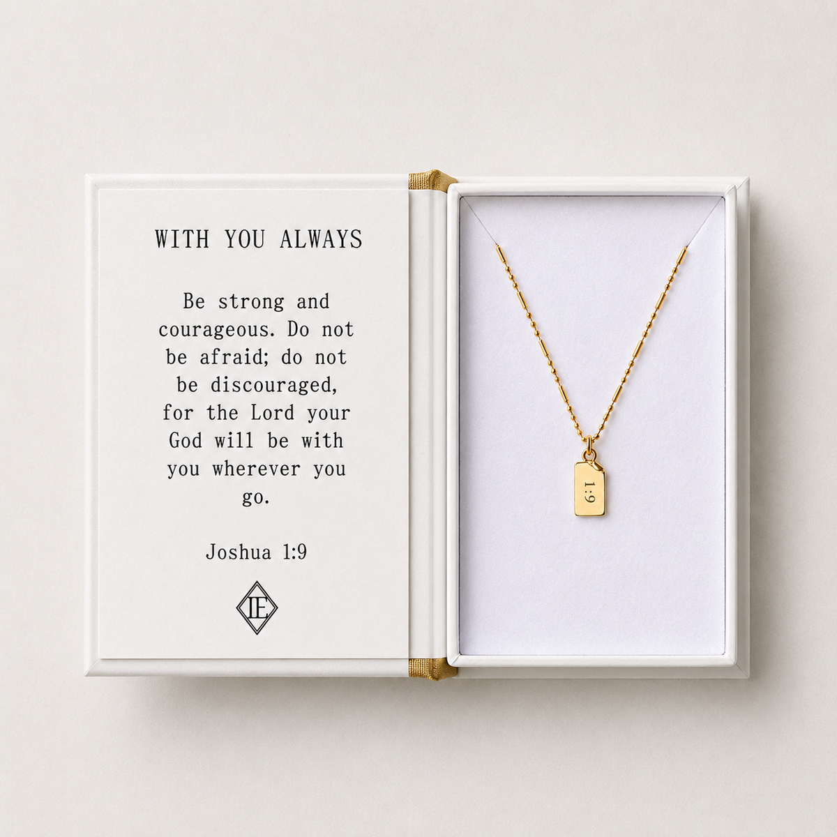 Storytellers Necklace-Joshua 1:9 | Faith Gift