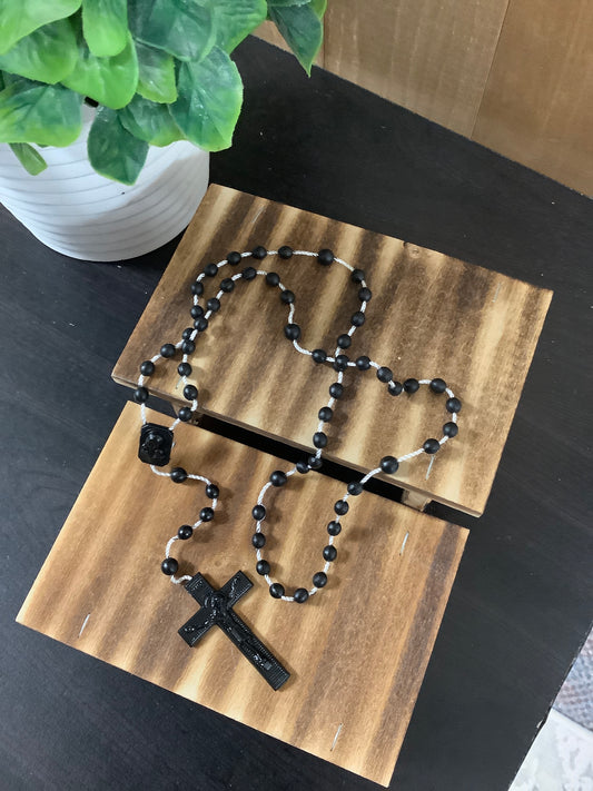 Plastic Rosary Black