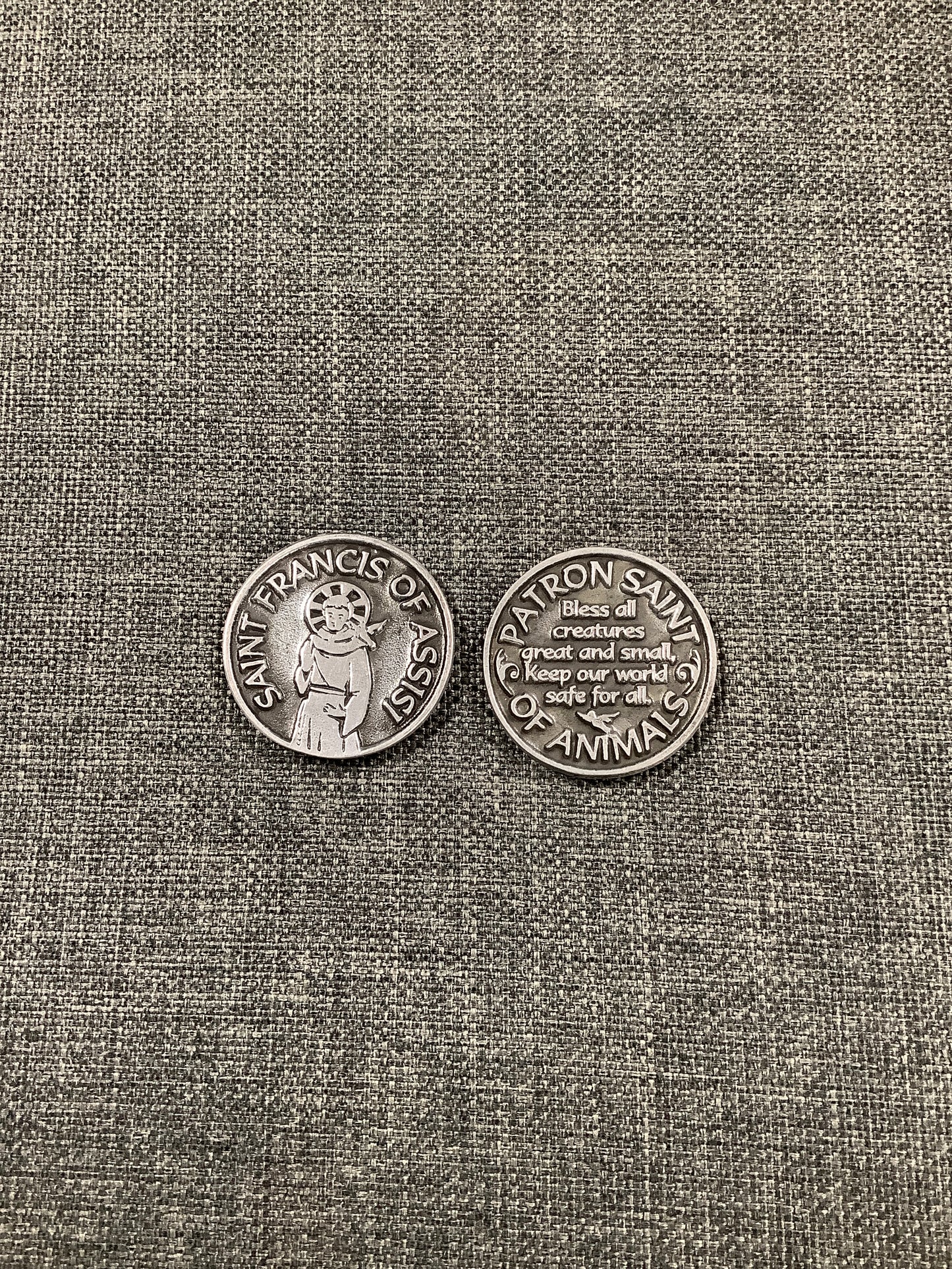 Pewter Pocket Token - St. Francis