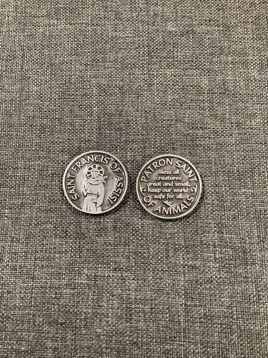 Pewter Pocket Token - St. Francis