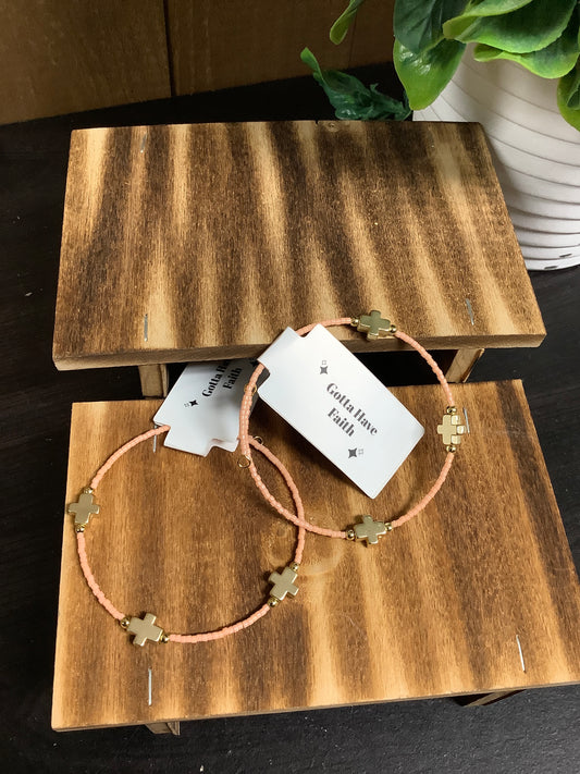 Lenny & Eva Faithful Bracelet - Peach