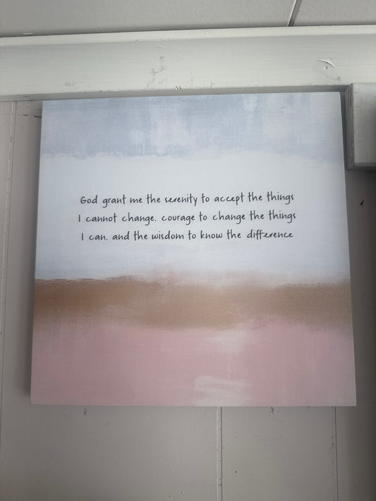 Canvas- Serenity Prayer