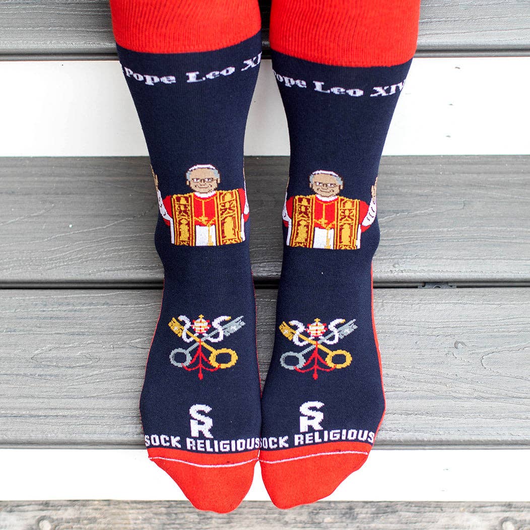 Pope Leo XIV Adult Socks