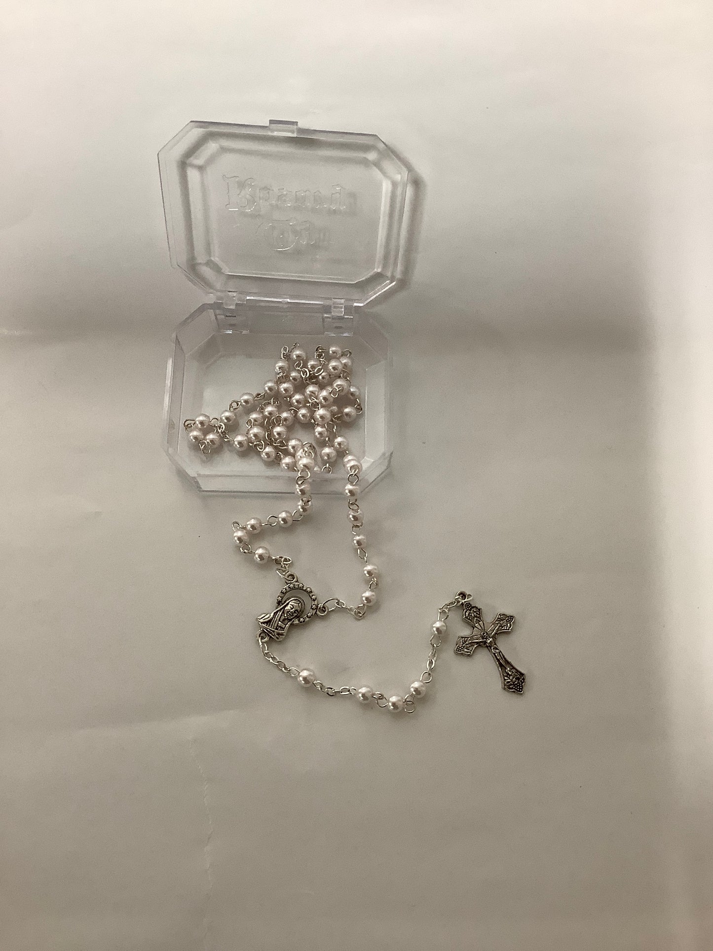 Light Pink Pearl Rosary