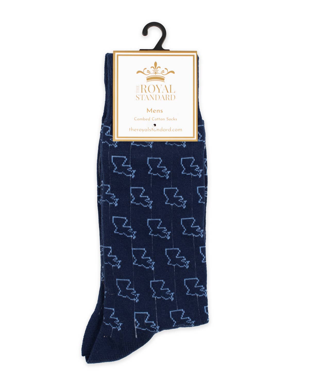 Men's Louisiana Socks   Navy   One Size