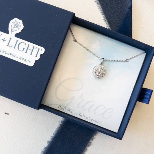 Grace Necklace, Silver