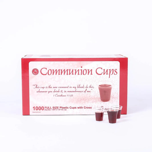 Communion Cups with Cross - 1000 Count