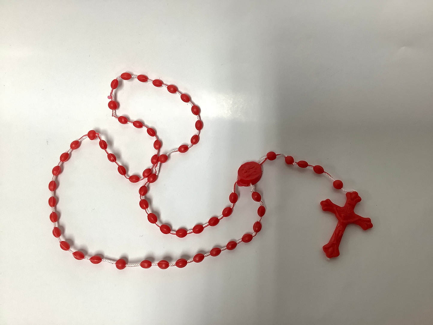 Plastic Rosary Red