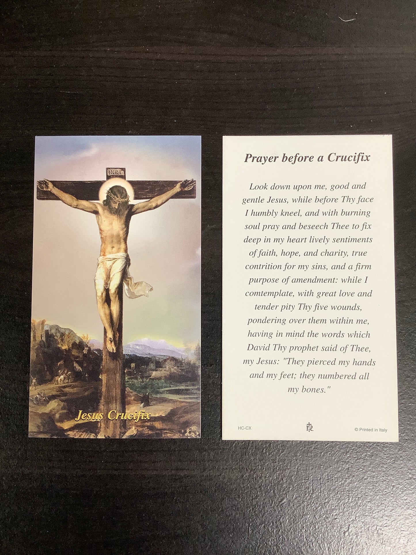 Prayer Before a Crucifix Paper Prayer Card