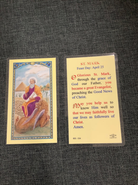 St. Mark Prayer Card