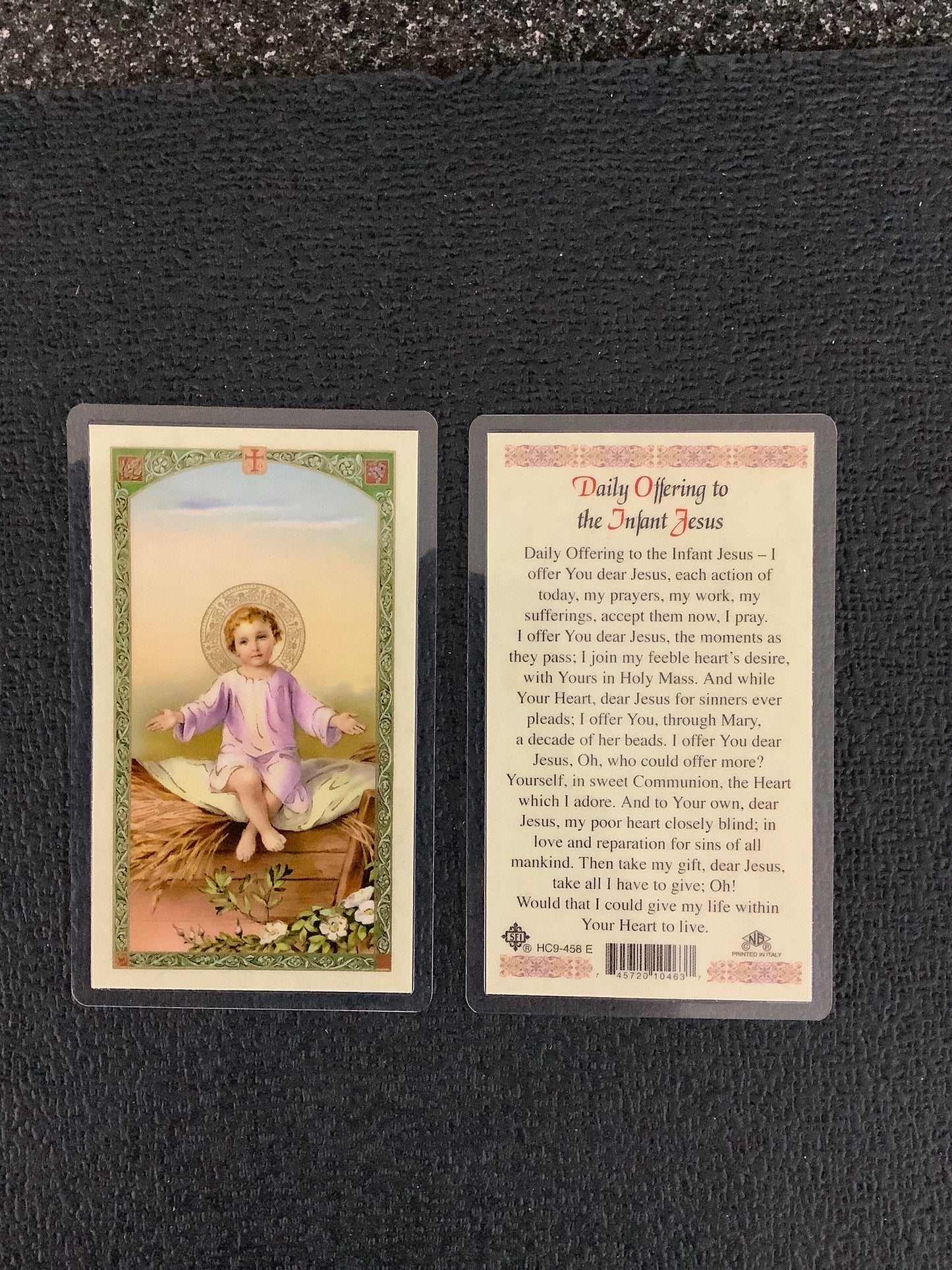 Jesus Child - Daily Offering to the Infant Jesus Prayer Card