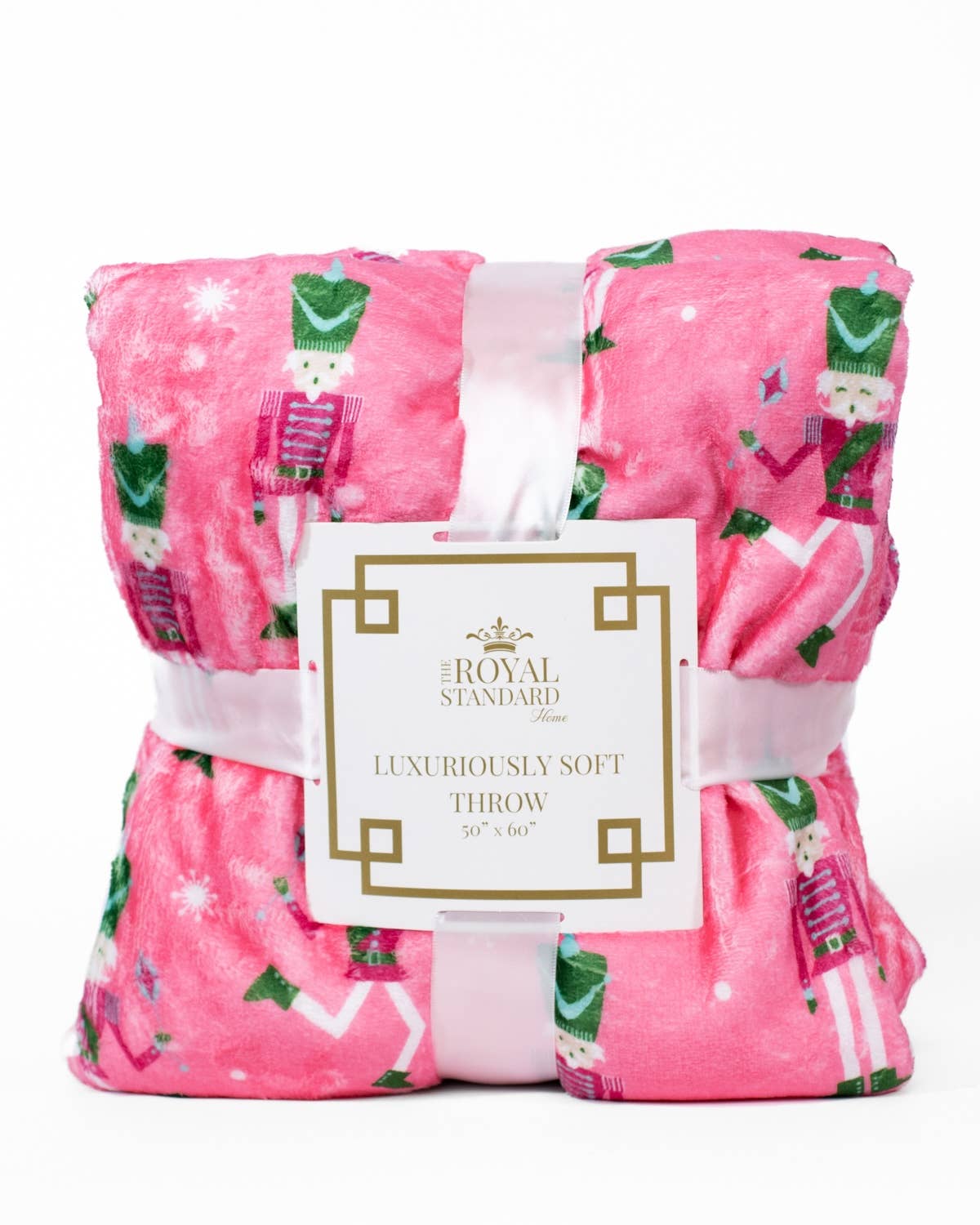 Nutcracker Cutie Throw   Pink/Multi   50x60