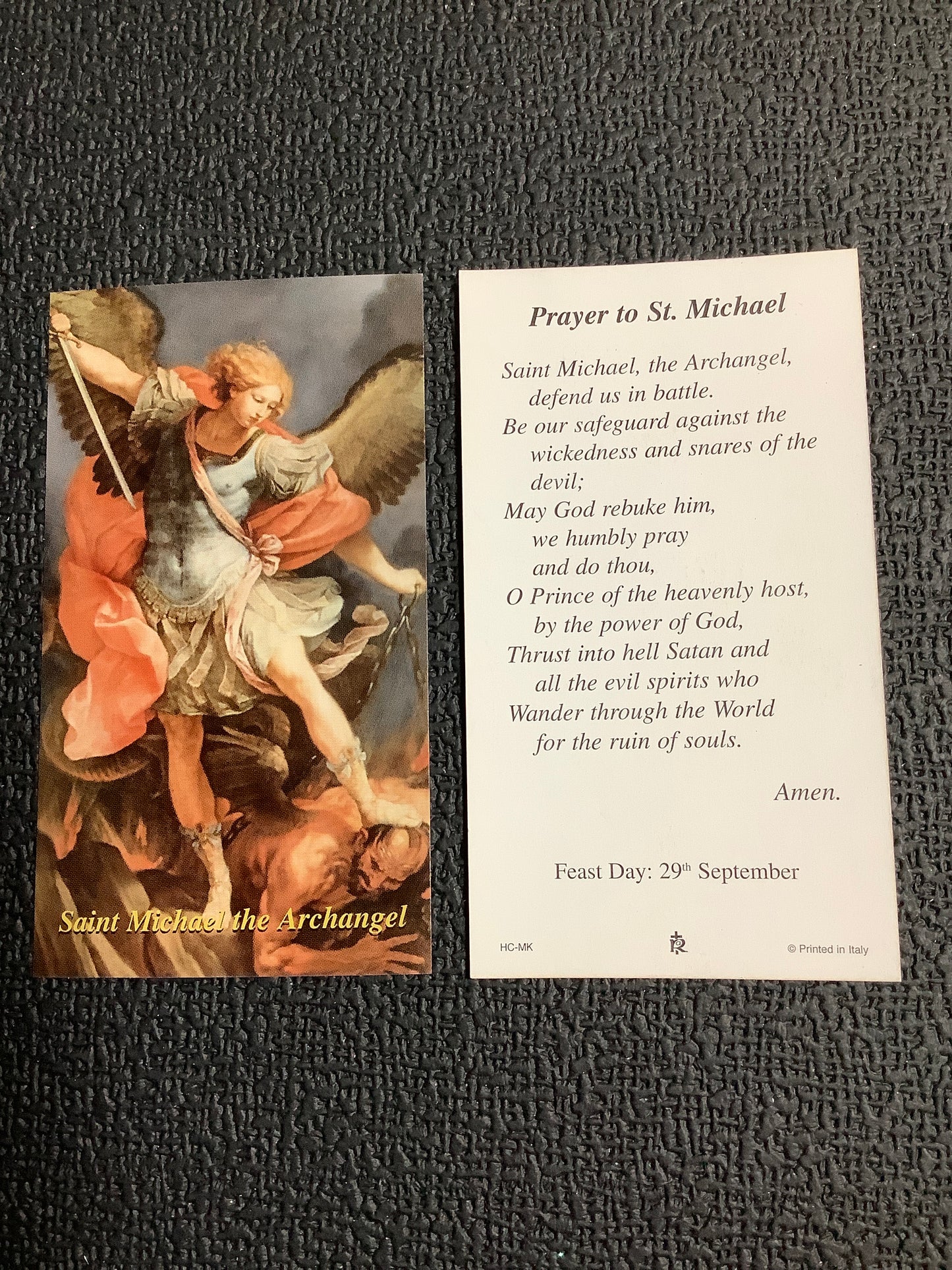 St. Michael Paper Prayer Card