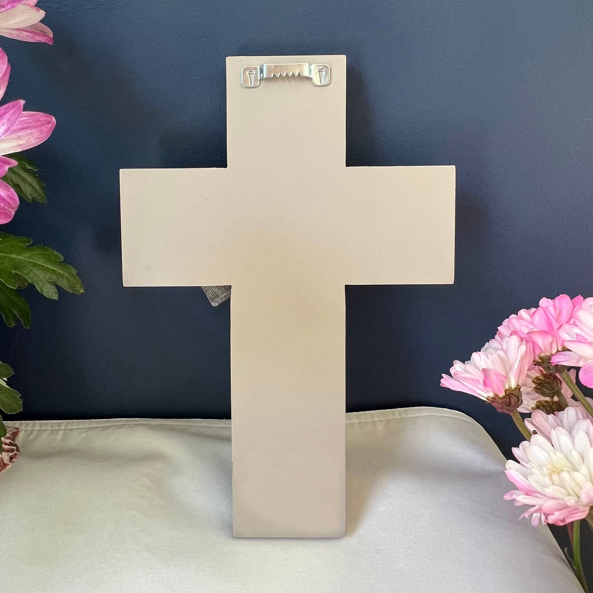 Blue Flower Wall Cross