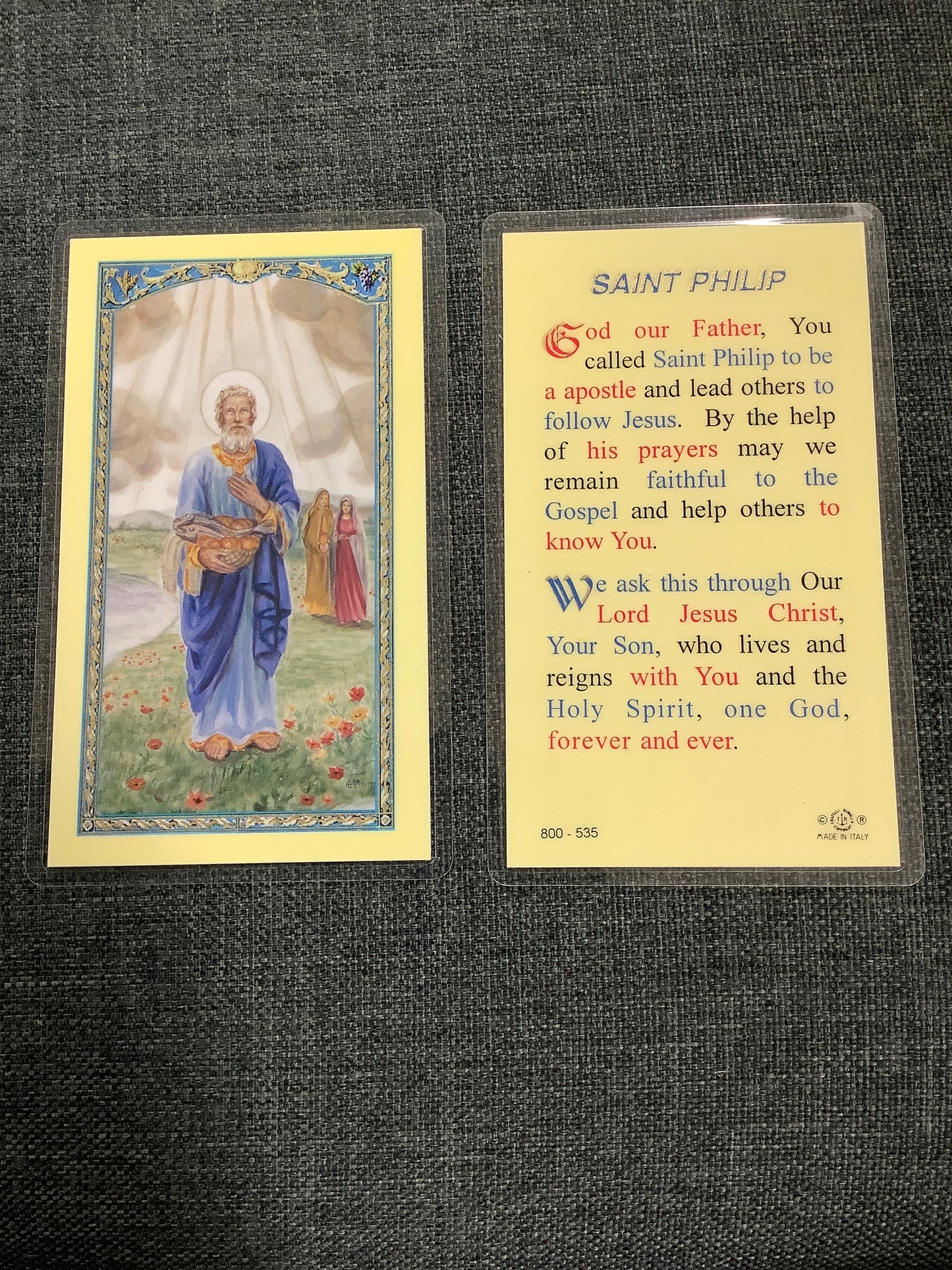 St. Philip Prayer Card