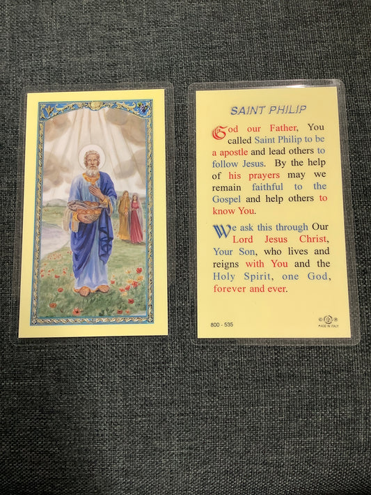 St. Philip Prayer Card