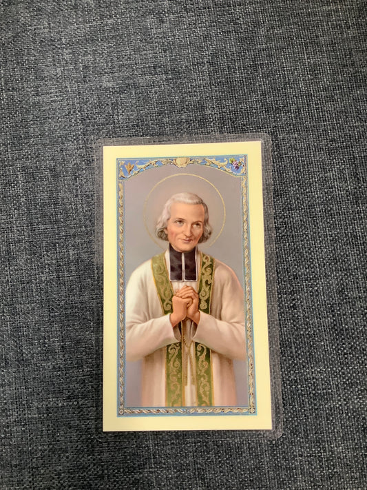 St. John Mary Vianney Prayer Card