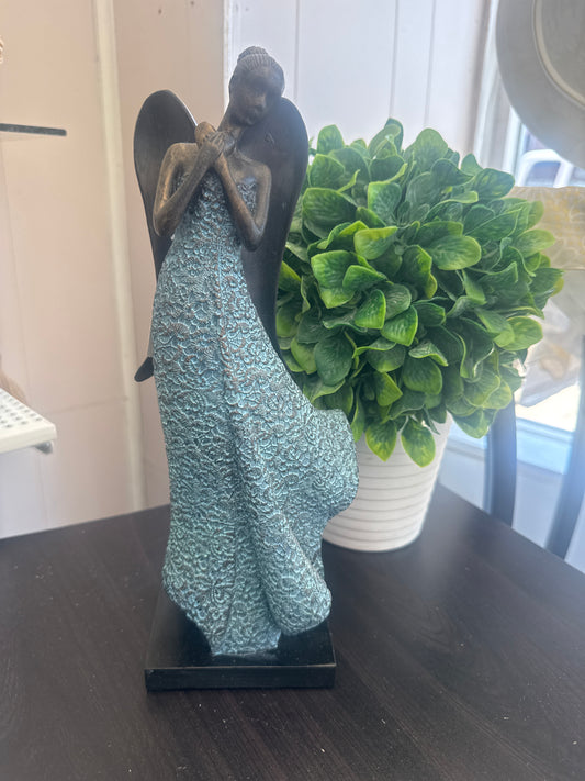 Angel Holding Heart Lace