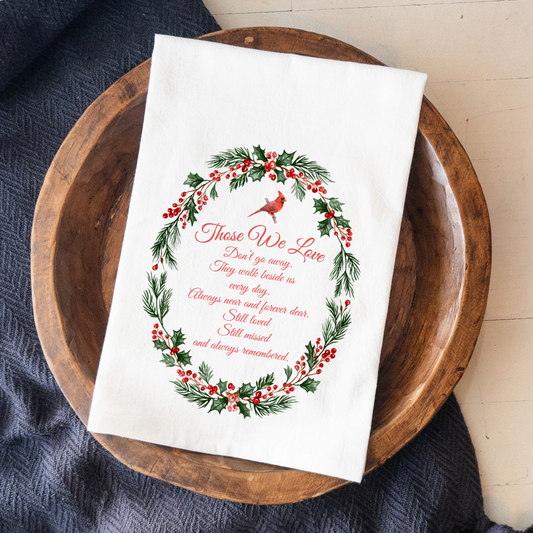 Those We Love Cardinal Tea Towel