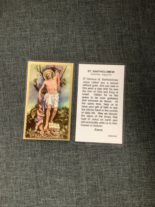 St. Bartholomew Prayer Card