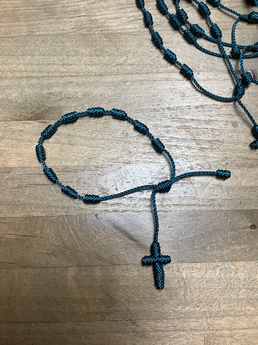 Rosary Cord Bracelet -  Emerald