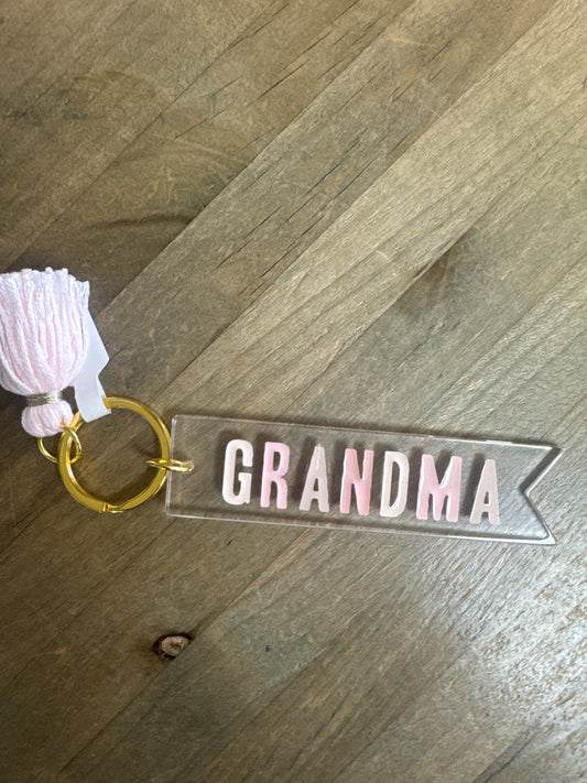 Acrylic Keychain- Grandma