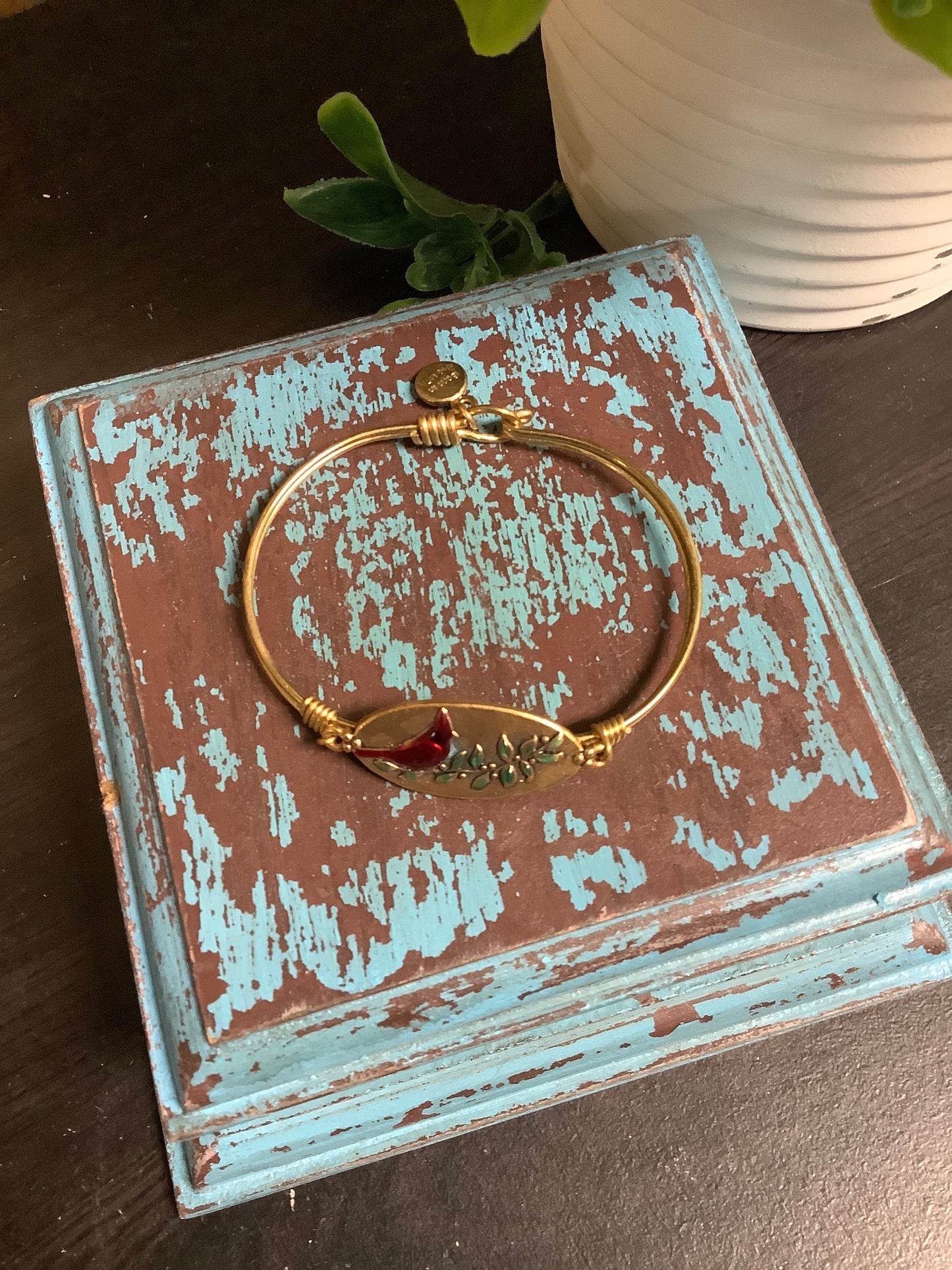 Forever Cardinal Bangle Bracelet