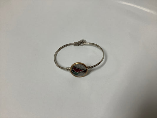 Red Cardinal Bangle Bracelet
