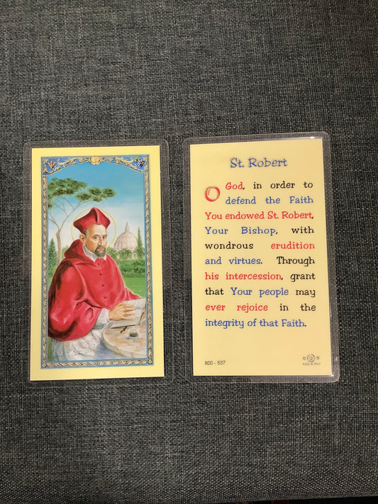 St. Robert Prayer Card