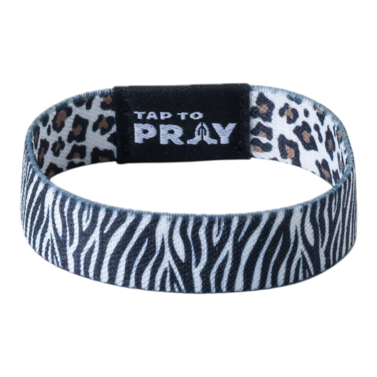 Tap To Pray® Wristband – Safari Zebra