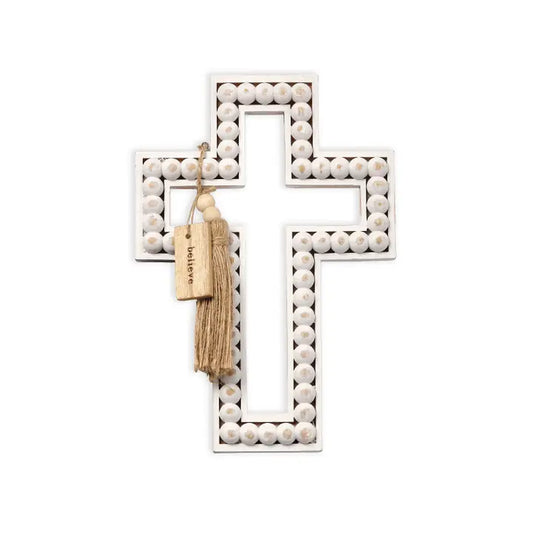 Boho Beaded Wall Cross