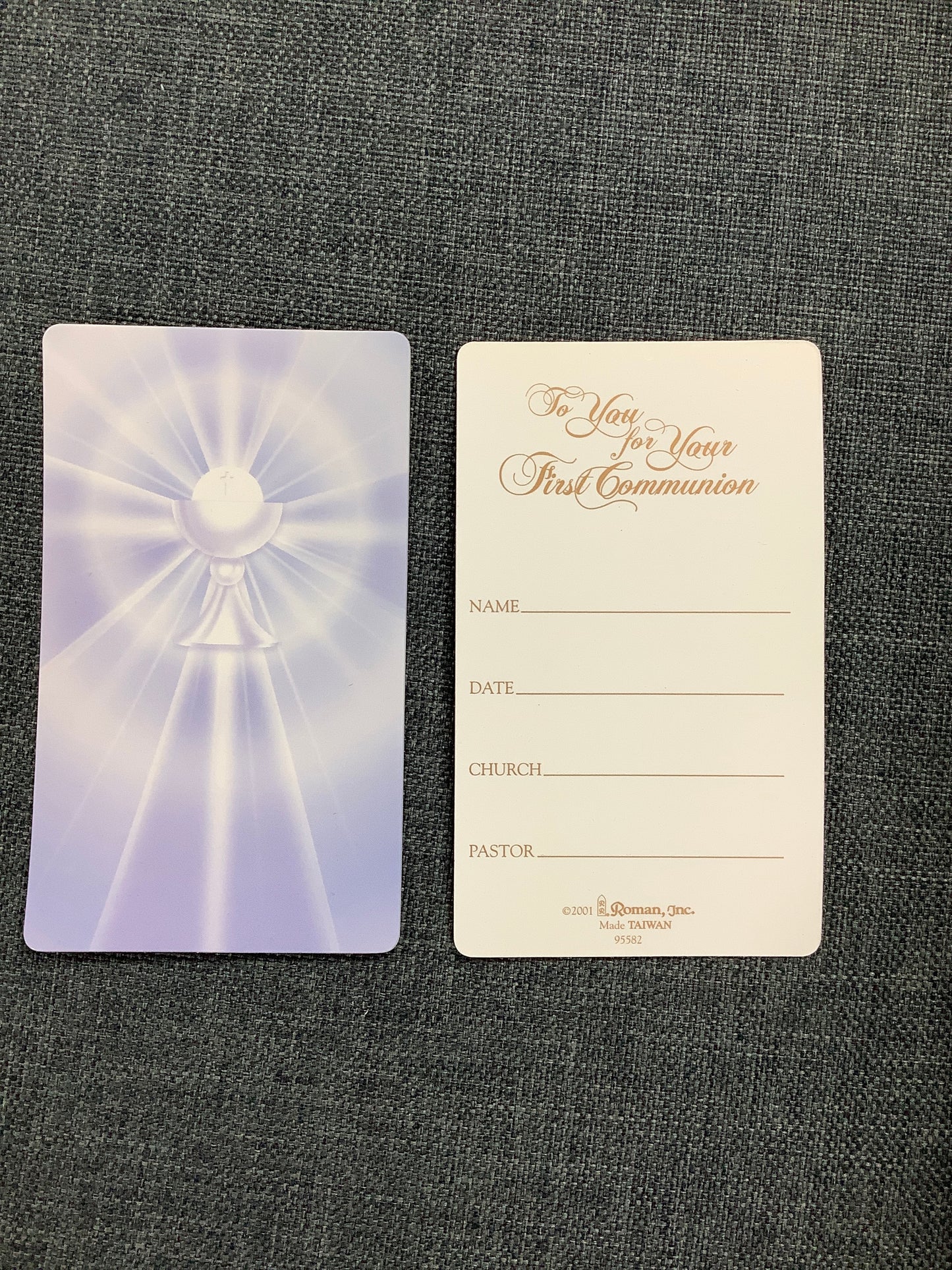 Communion Prayer Card