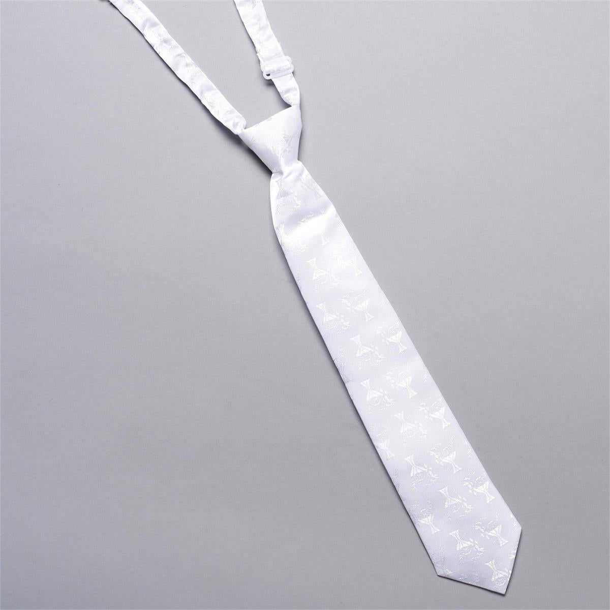 12" White Communion Tie