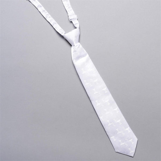 12" White Communion Tie
