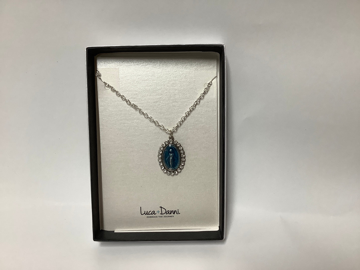 Silver/Blue Miraculous Necklace