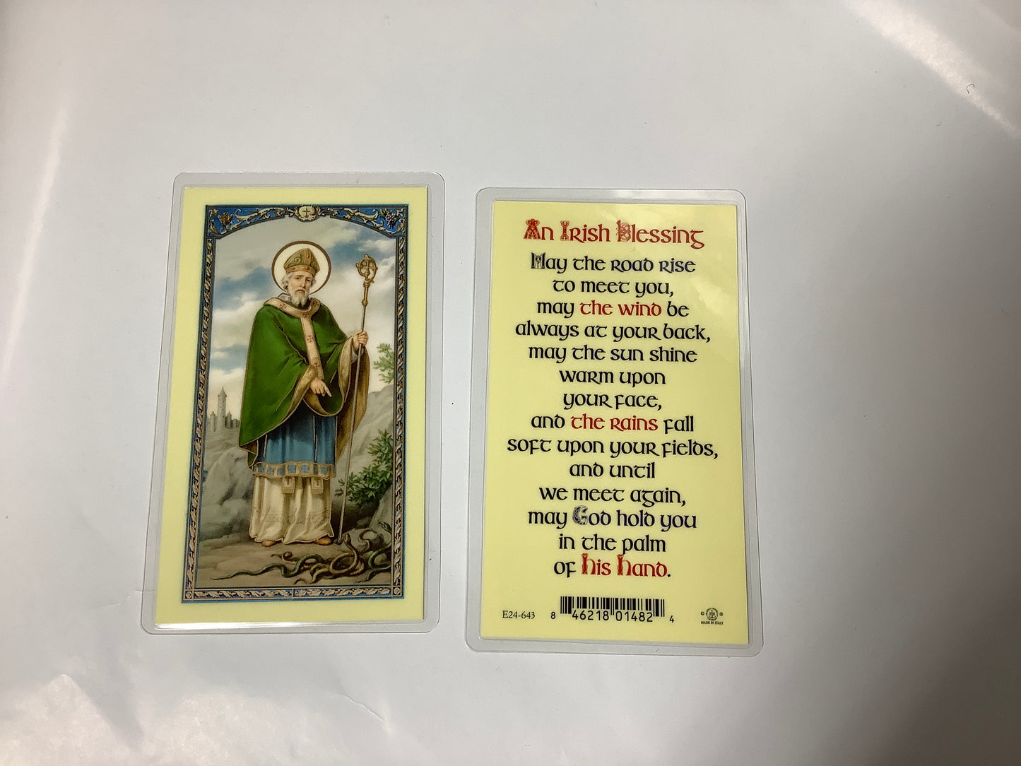 St. Patrick - An Irish Blessing Prayer Card