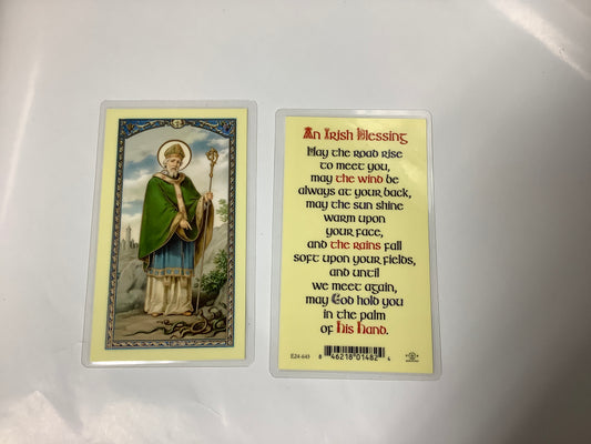 St. Patrick - An Irish Blessing Prayer Card