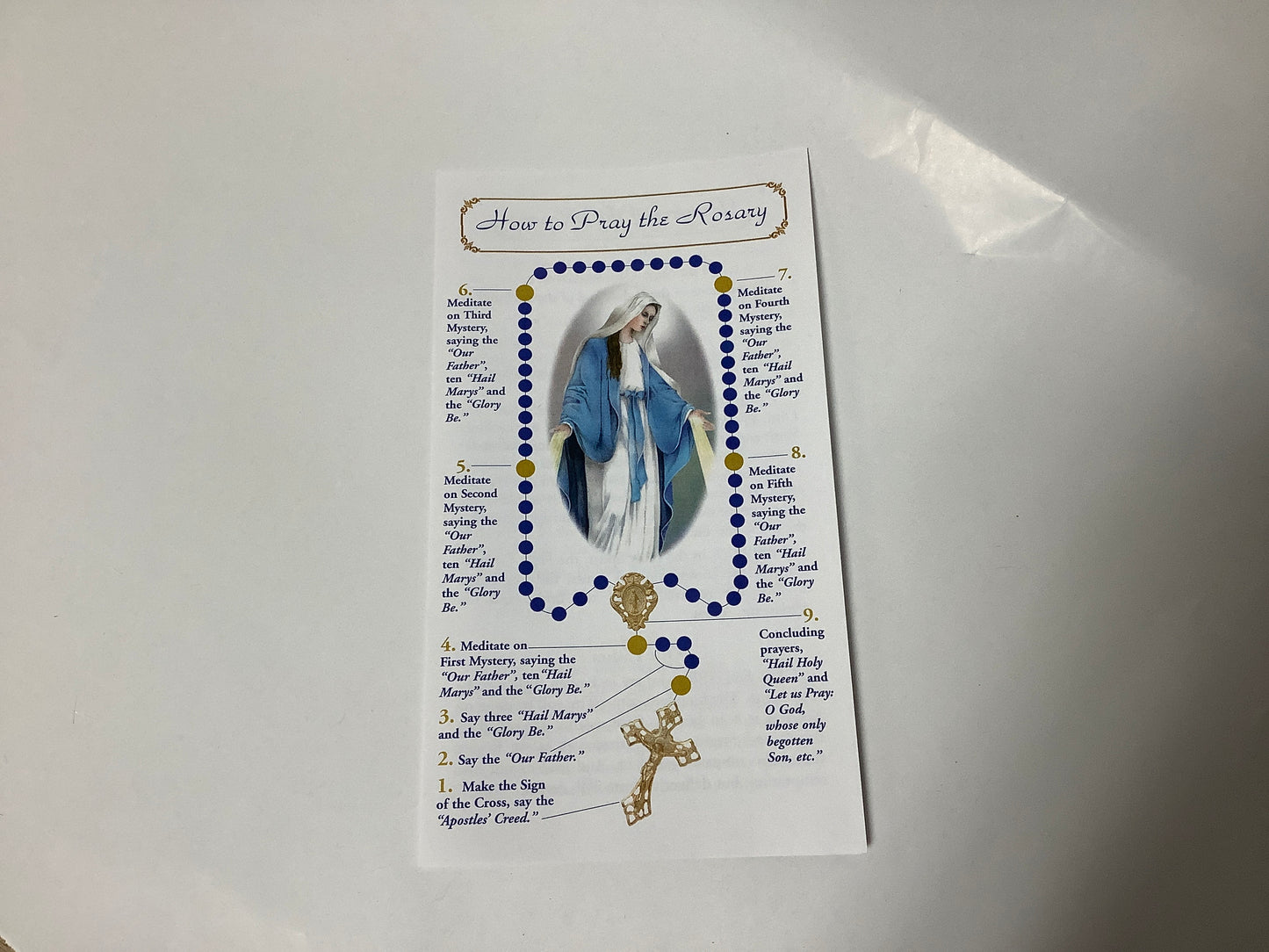 How to Pray the Rosary Pamphlet
