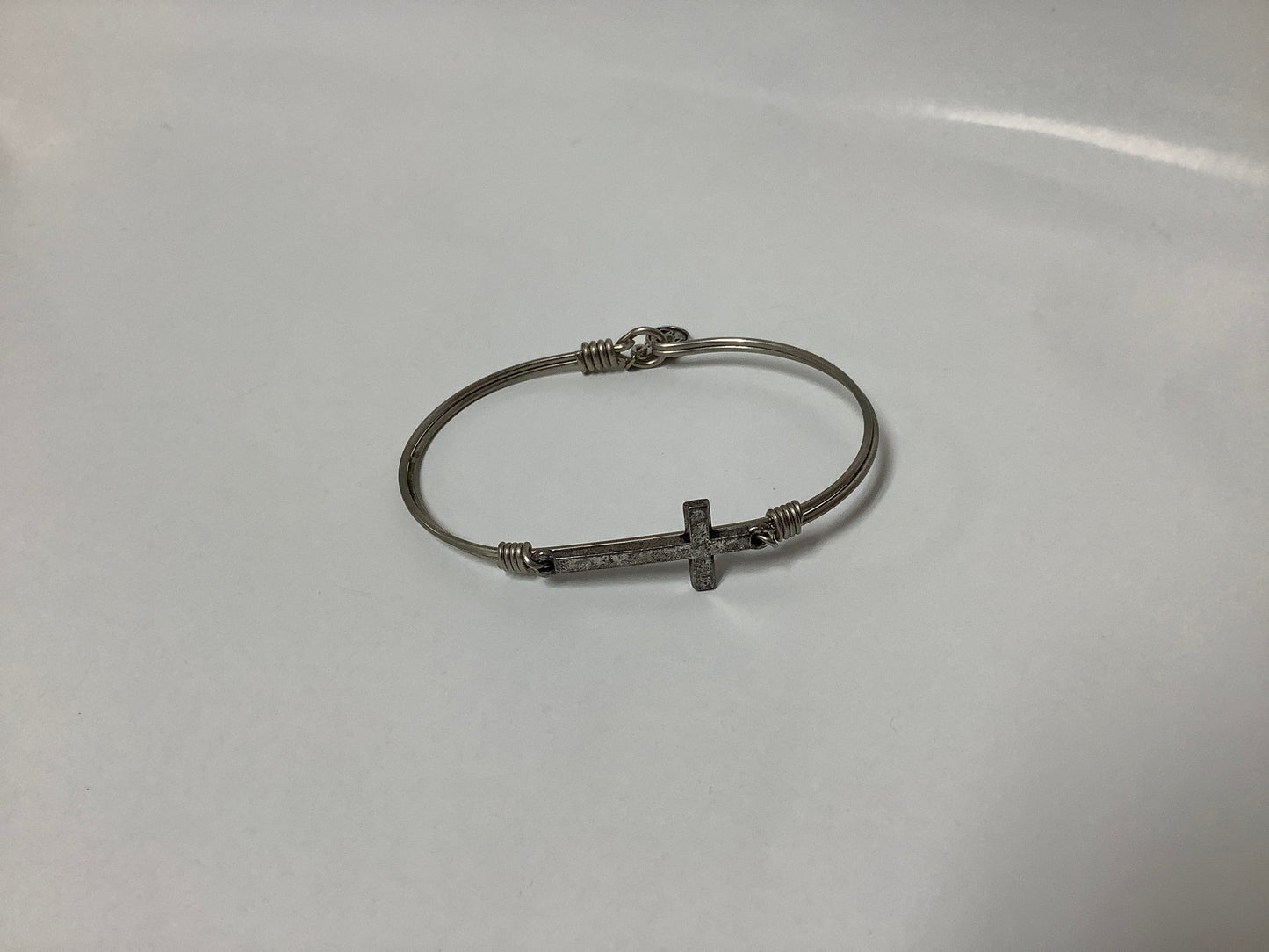 Cross Bangle Bracelet