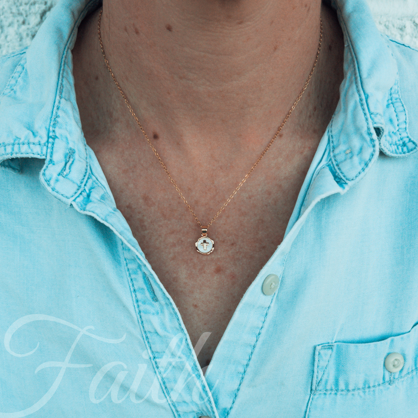 Faith Necklace, Silver