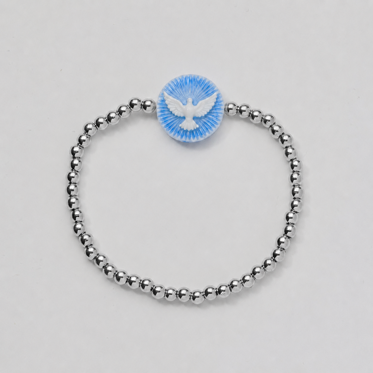Holy Water Dove Cameo Bracelet