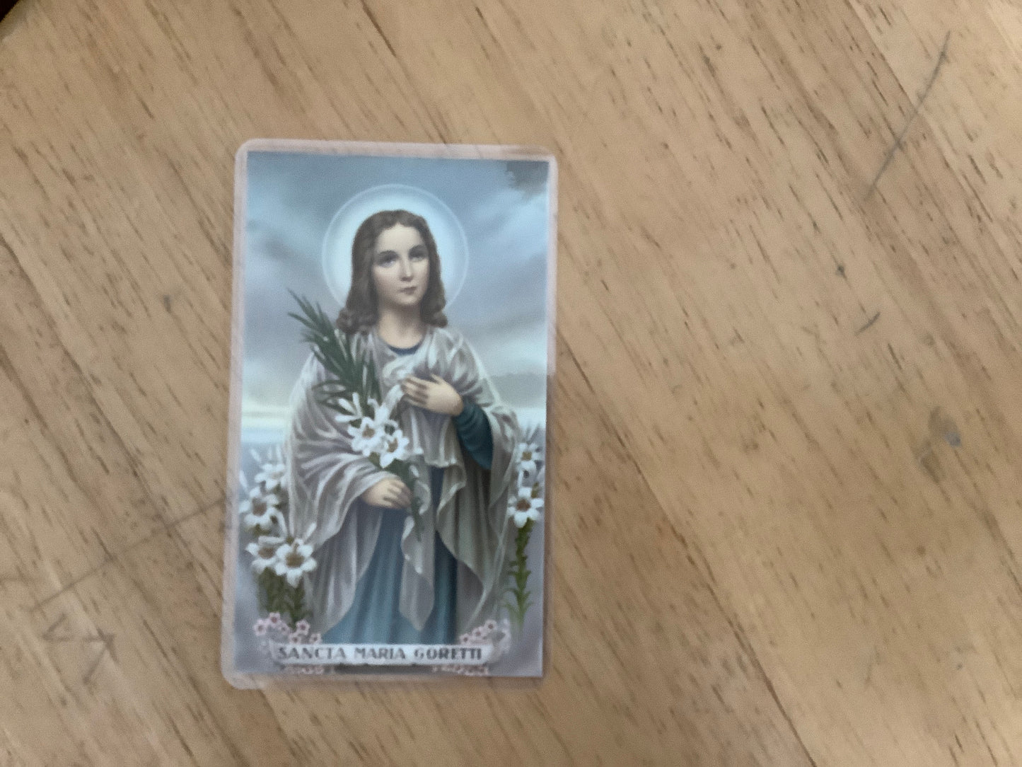 St. Maria Goretti Prayer Card